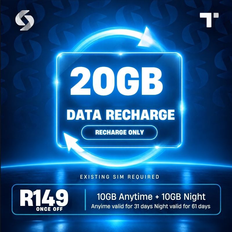 Telkom Recharge 20GB (10GB + 10GB)