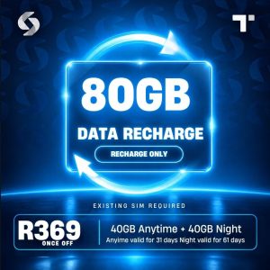 Telkom Recharge 80GB (40GB + 40GB)