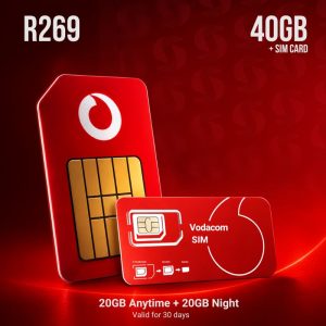 Vodacom SIM 40GB (20GB+20GB)